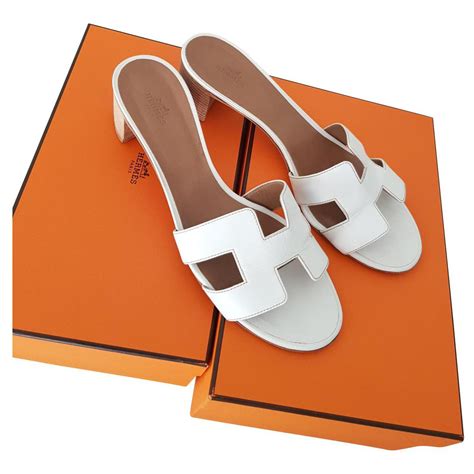 white heels hermes